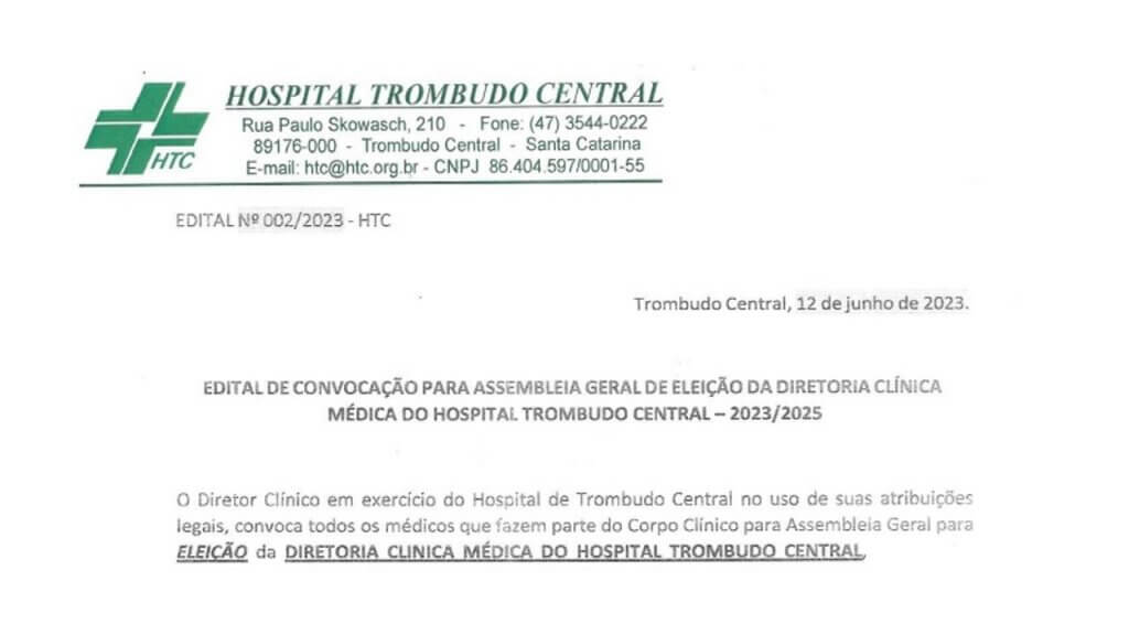 Edital de Convocação